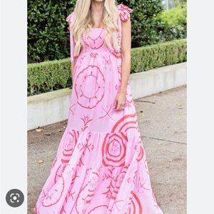 Sheridan French Kelly Maxi in Coral/Blush